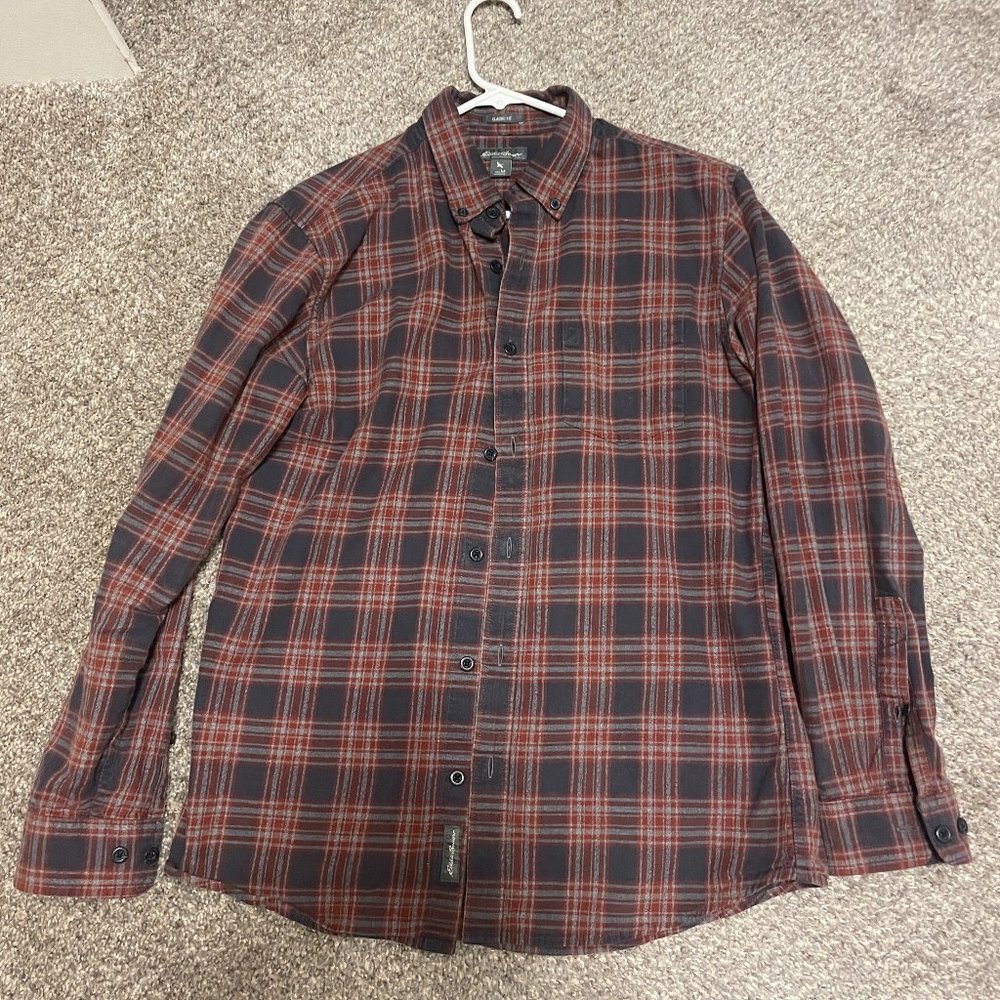 Eddie Bauer Classic Fit Men's Medium Plaid Flannel